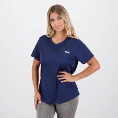 Camiseta Fila Basic Sports Polygin Feminina Marinho-Feminino