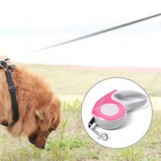 Coleira para Cães, Coleiras Retráteis para Animais de Estimação Coleiras Retráteis Duráveis ​​Não é Fácil de Quebrar Corda de Náilon Coleira de um Botão Clicker Coleira para