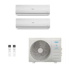 Ar-Condicionado Multi Split Inverter Elgin 18.000 (2x Evap HW 9.000) Quente/Frio 220V