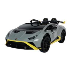 Zippy Toys, Carro Elétrico Infantil Lamborghini Huracán com Controle Remoto 12V — Cinza