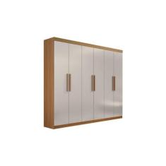 Guarda Roupa 6 Portas Leblon D'Doro - DDoro, Cinamomo/Off White