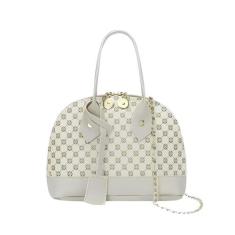 Bolsa Mini Pequena Ombro Mão Vertical Design Concha Couro PU - Modas F