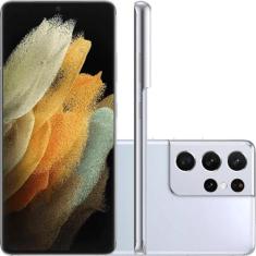Usado: Galaxy S21 Ultra Prateado 256GB Excelente - Trocafy - Samsung