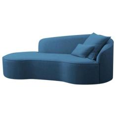 Divã Recamier Curvo Sala de Estar Recepção Inglaterra 150cm Lado Esque