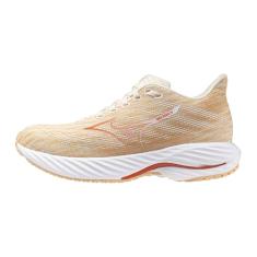 Mizuno Tênis de corrida feminino Wave Rider 28, Orang intocado e picante, 41