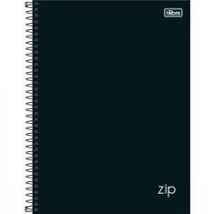 Caderno 10 Matérias Universitário Zip Preto 160Fls - Tilibra, Preto