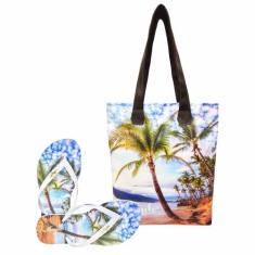 Bolsa Feminina Chinelo Beach Coqueiros Magicc Bolsas, 39/40