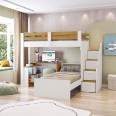 Beliche Star Office Infantil/ Juvenil Multifuncional com Escrivaninha 