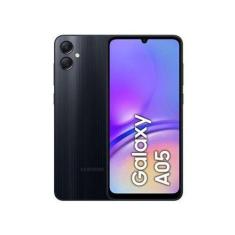 Smartphone Samsung Galaxy A05 128GB Preto 4G Octa-Core 4GB RAM 6,7 Câm