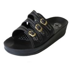 Chinelo Ortopédico Webe Flex Feminino 3 Fivelas Preto 34