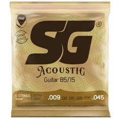 Encordoamento Para Violão Aço 009 Sg 85/15 Bronze