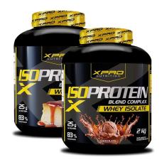 Kit 2x Whey Protein Isolado Blend Complex 2Kg - XPRO-Unissex