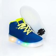 Tênis de Rodinha com Led Preto Kidy-Masculino