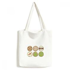 Círculo árvore de Natal ilustração verde sacola sacola sacola de compras bolsa casual bolsa de mão