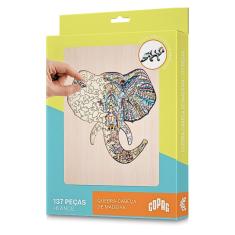 Quebra-Cabeca Elefante COPAG Transforme Sua Decoracao
