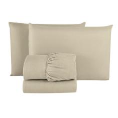 Jogo de Lençol Casal Padrão Linha BASIC Cama Box 03 Peças Jogo de Cama