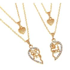 Colar Duplo Amizade Best Friends Eternas Amigas Folheado 18k - Milena 