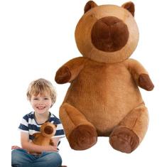 Capivara Pelúcia Marrom 30 Cm Altura Fofinha Sentada - Ts Honey