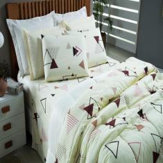 Jogo De Cama Box Lençol Casal 3 Peças 400 Fios Estampado - ESTAMPAS SO