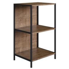 Estante Baixa Vermont/Est. Preta - Industrial - Artesano