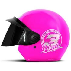 Capacete Aberto Masculino/Feminino Pro Tork Liberty Three 3 com viseir