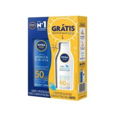 Protetor Solar Corporal Nivea FPS 50 Sun Protect - Hidrata 200ml c/ Pr