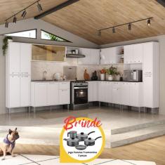 Cozinha Modulada Completa 10 Pçs Siena MP2242 Multimóveis Brinde Jogo 