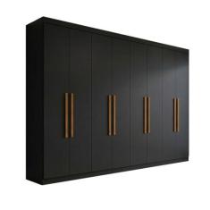 Guarda Roupa Casal 8 Portas 4 Gavetas Paris Espresso Móveis