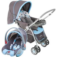 Carrinho de Bebê Travel System Reverse Azul com Bebê Conforto  - Cosco