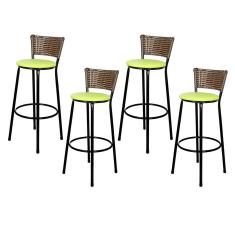 Banquetas Para Cozinha Cappuccino 4Un Assento Verde