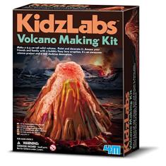 Kit Construa Seu Vulcão Kidz Labs, 4M, Multicolorido