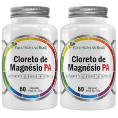 KIT 2X Cloreto de Magnésio PA 60 Cápsulas - Flora Nativa