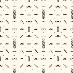 Papel De Parede Pente Cabeleireiro Retro Autocolante Lavável - LRP