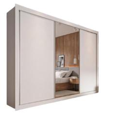 Guarda Roupa Cavich 1 Porta Espelhada MDF - Móveis Europa - Moveis Eur