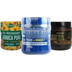 Kit Massageador Arnica Pura + Cartilagem de Tubarão Sucupira - Rhenuks