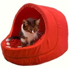 Cama Pet Iglu Raça Médio para Cachorro e Gato com Almofada - Supri Pet