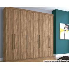 Guarda Roupa Casal 8 Portas e 4 Gavetas Master Vip 8.4 Atacama - Santos Andirá