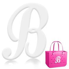 ZEOXUER Bogg Bag Letters, berloques decorativos para bolsa Bogg, acessórios de letras do alfabeto, pingentes de bolsa Bogg Inserir letras do alfabeto, letras 3D do alfabeto para personalizar bolsa