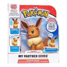 Boneco Pokémon Meu Parceiro Eevee Com Som E Movimento - Sunny, Colorid