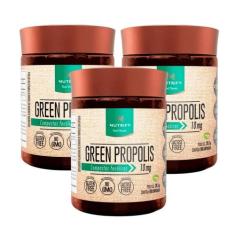 3 Green Própolis 60Caps Nutrify - Própolis Verde Fenóis 10Mg