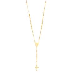 Colar Masculino Terço Rosario Para Homens Banhado A Ouro 18k