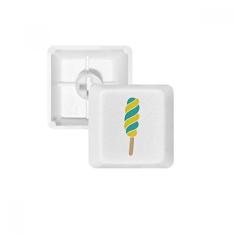 Kit de atualização para jogos com teclado mecânico PBT com espiral amarelo verde