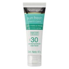 Protetor Solar Facial Neutrogena Fps30 Sun Fresh Derm Care Sem Cor 40G