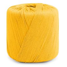 CAMAL Fio de tricô, fio de algodão Amigurumi 1 mm x 145 metros, fios de algodão de 8 camadas para tricô, enfeites de Natal de crochê, amigurumi, doily, xale, vestidos, chapéus (amarelo)