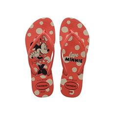 Chinelo, Havaianas, Slim Disney, Feminino, Vermelho Crush, 39/40