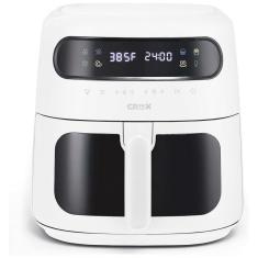Fritadeira Elétrica Air Fryer 8L com Tecnologia TurboCrisp, Controle de Temperatura e Desligamento Automático, 110V 1750W, CRUX, Branca