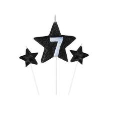 Vela de Aniversário New Star Preto - Número 7 - Curifest