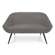Namoradeira Suede Grafite de Ferro - DROSSI