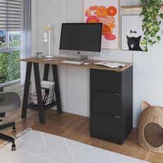 Mesa Escrivaninha Cavalete com Gavetas