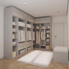 Guarda-roupa Modulado de Canto 10 Peças 9 Portas Jade Cabecasa Madeiramadeira